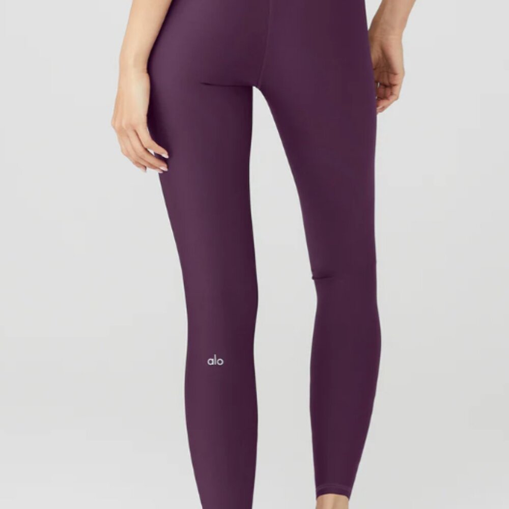 Alo Yoga High Waist Airlift Legging Dark Plum size XS sculpting athleisure